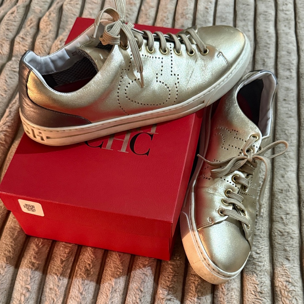 Carolina Herrera Gold Women's Sneakers